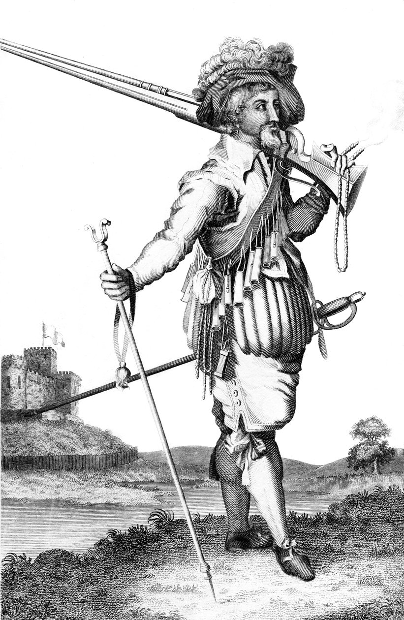 Ateşli silahların tanıtımı üzerine bir silahşör, 1798 by Unbekannt