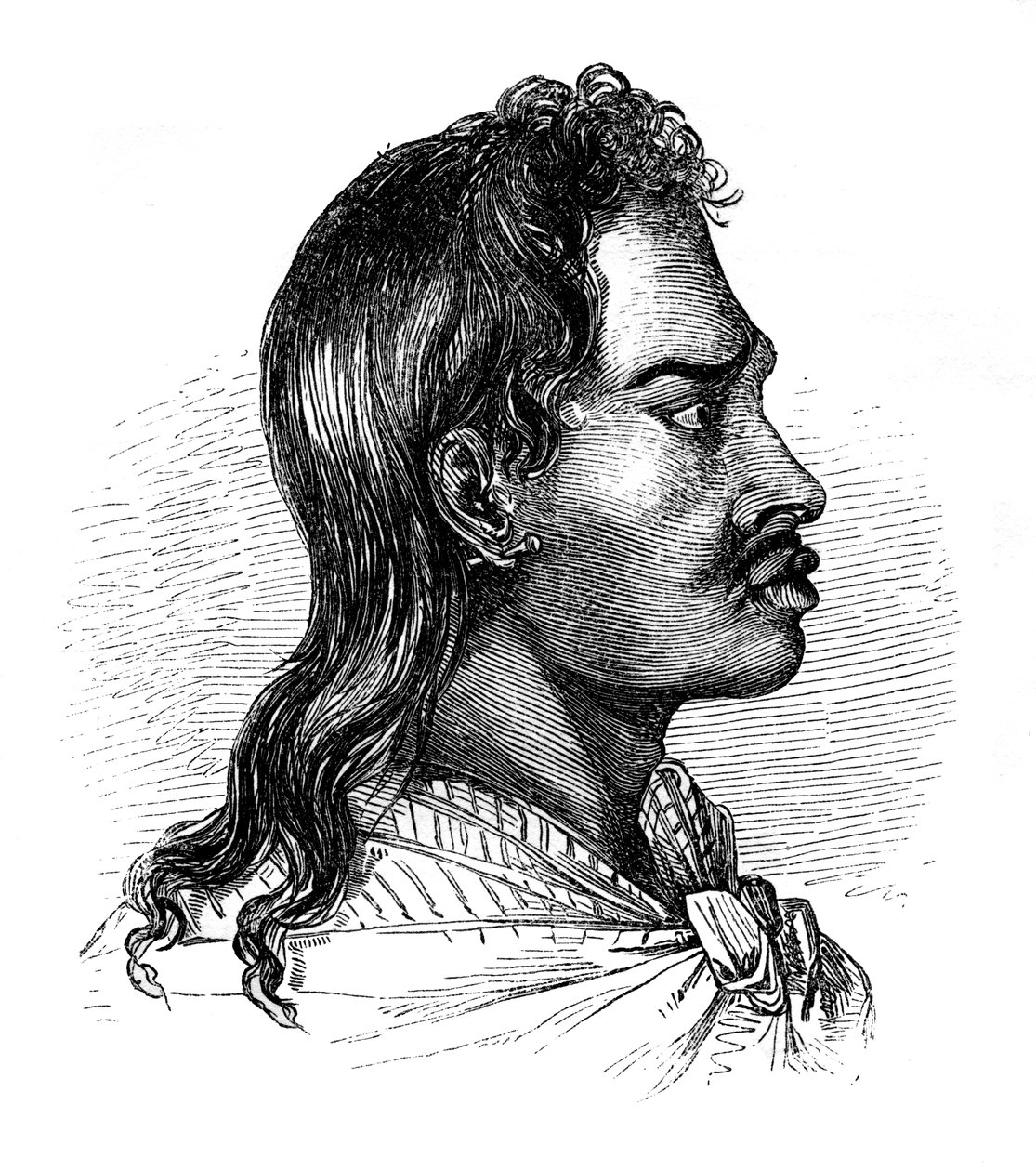 Tahiti yerlisi, 1848 by Unbekannt