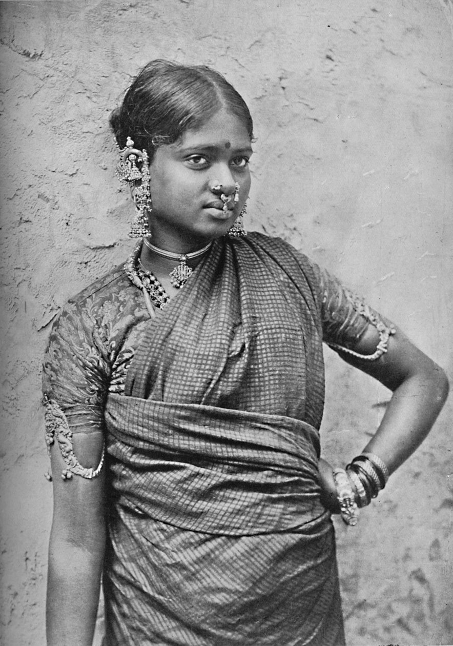 Nautch bir kız, Madras Başkanlığı, 1902 by Unbekannt