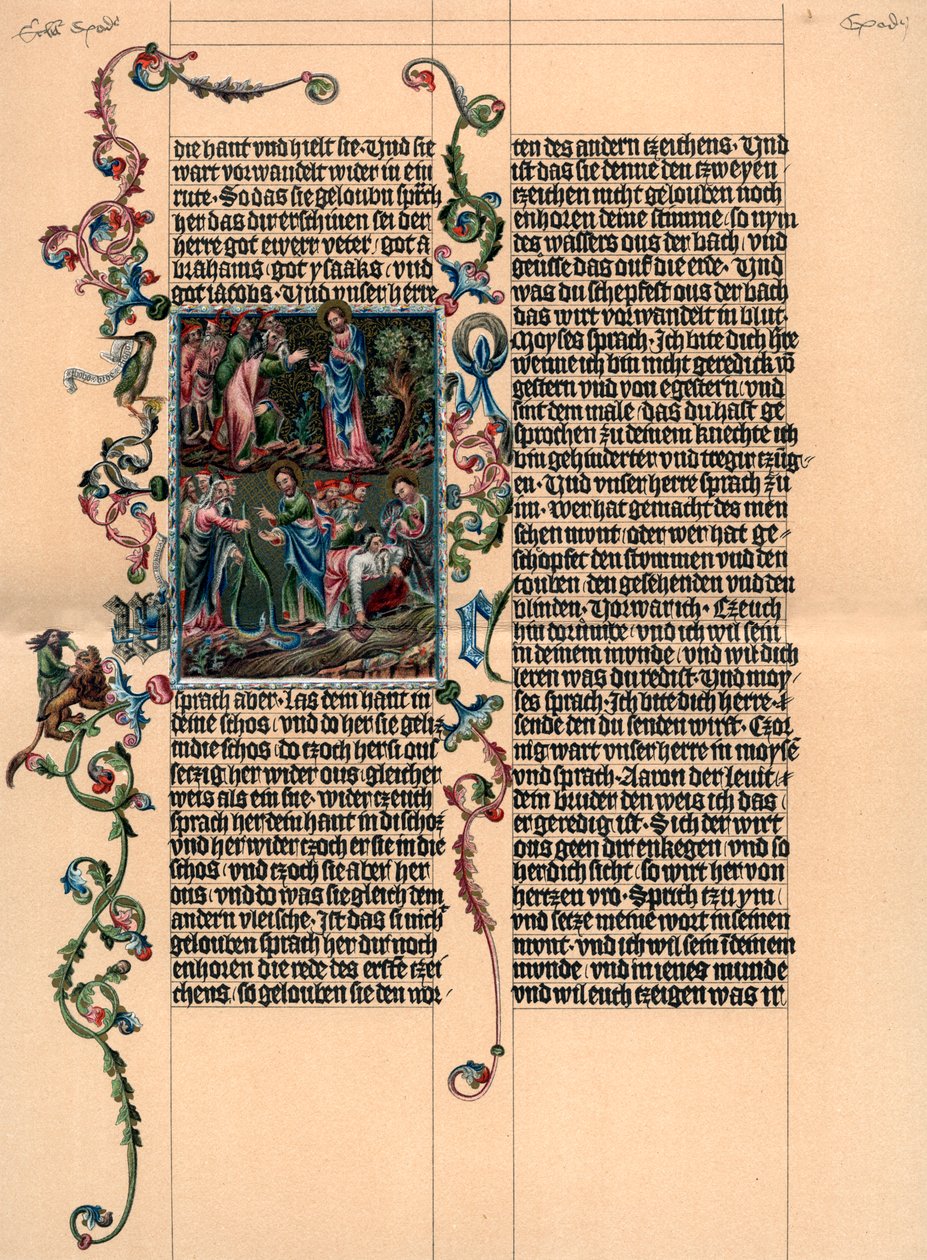 Wenzel İncilinden bir sayfa, c1400, 1903 by Unbekannt