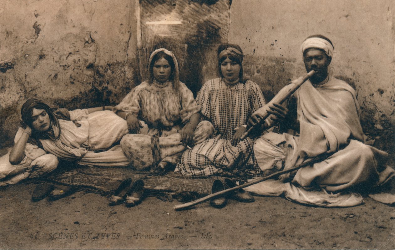 Geleneksel Arap halkını betimleyen bir fotoğraf, c1909 by Unbekannt