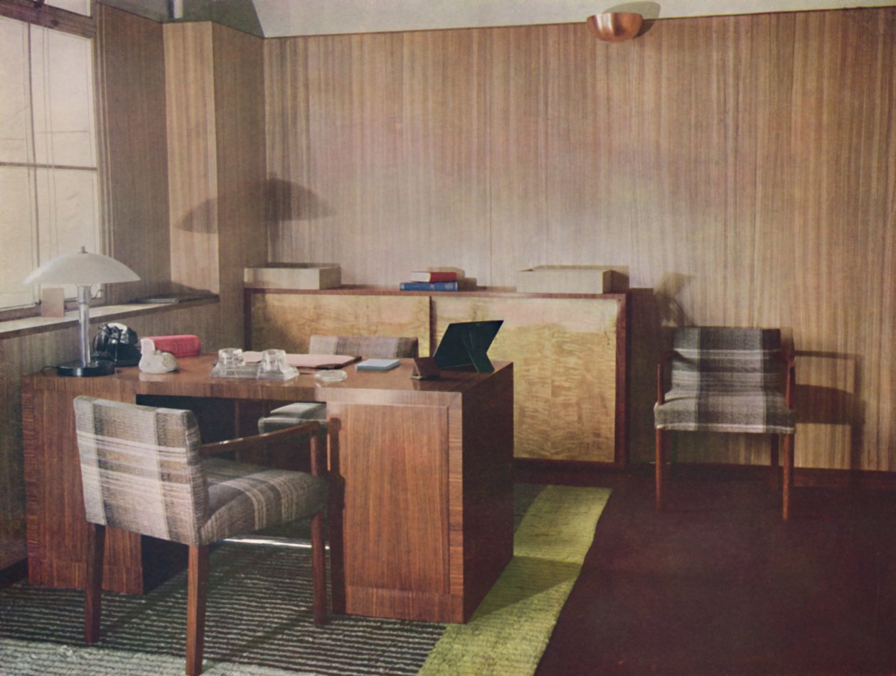 Gordon Russell Ltd., Broadway Worcs ve Londra tarafından tasarlanan ve yürütülen özel bir ofis, 1935 by Unbekannt