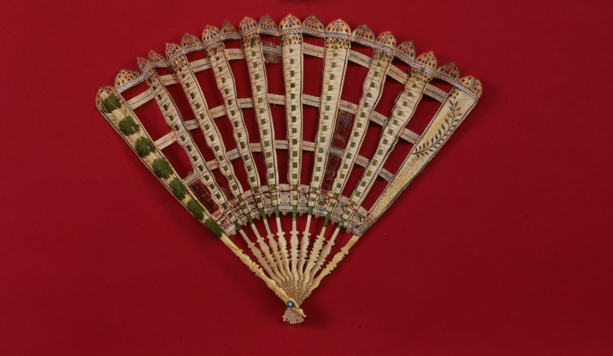 Nadir bir hayran, Fransızca veya İngilizce, c.1580 (parşömen ve mika) by Unbekannt
