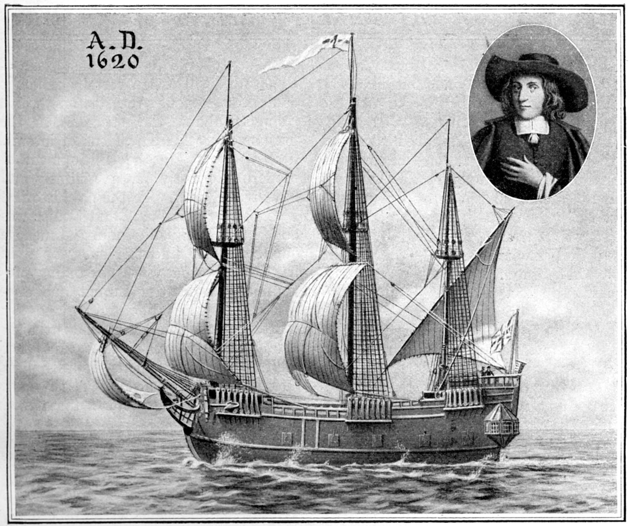 Mayflower'ın bir temsili, 1922 by Unbekannt