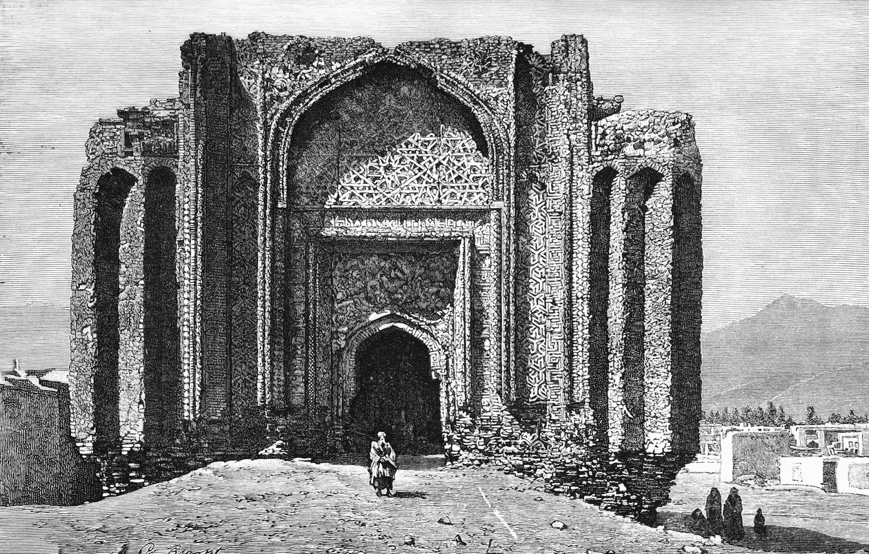 14. yüzyıldan kalma harap bir cami, Hemedan, İran, 1895 by Unbekannt