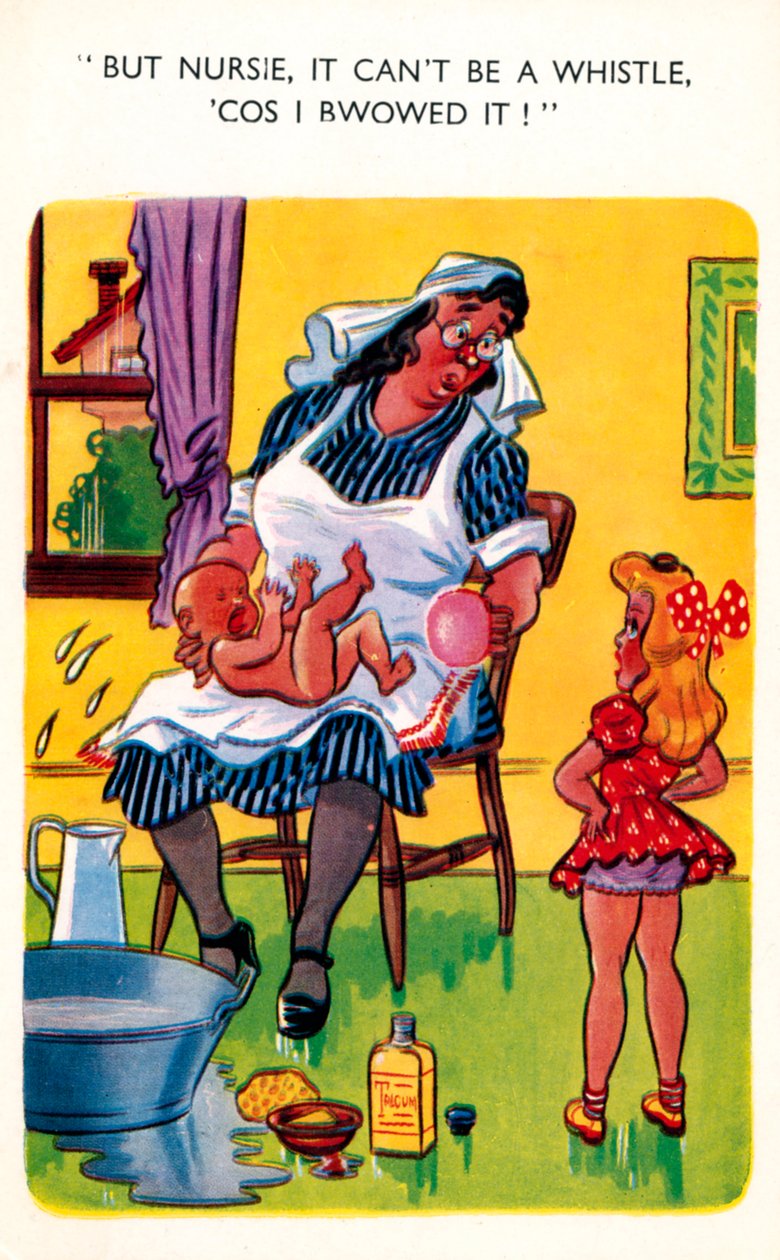 20. yüzyılın başlarında şımarık bir kartpostal by Unbekannt