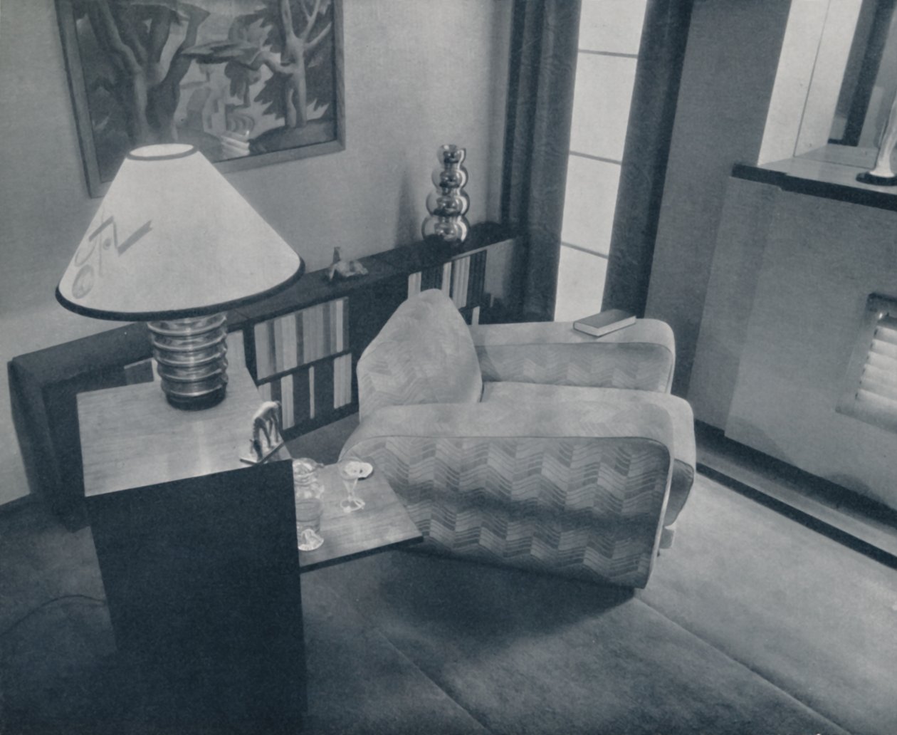 Michael Dawn tarafından tasarlanmış ve döşenmiş küçük bir oda, Bedford, İngiltere, 1935 by Unbekannt