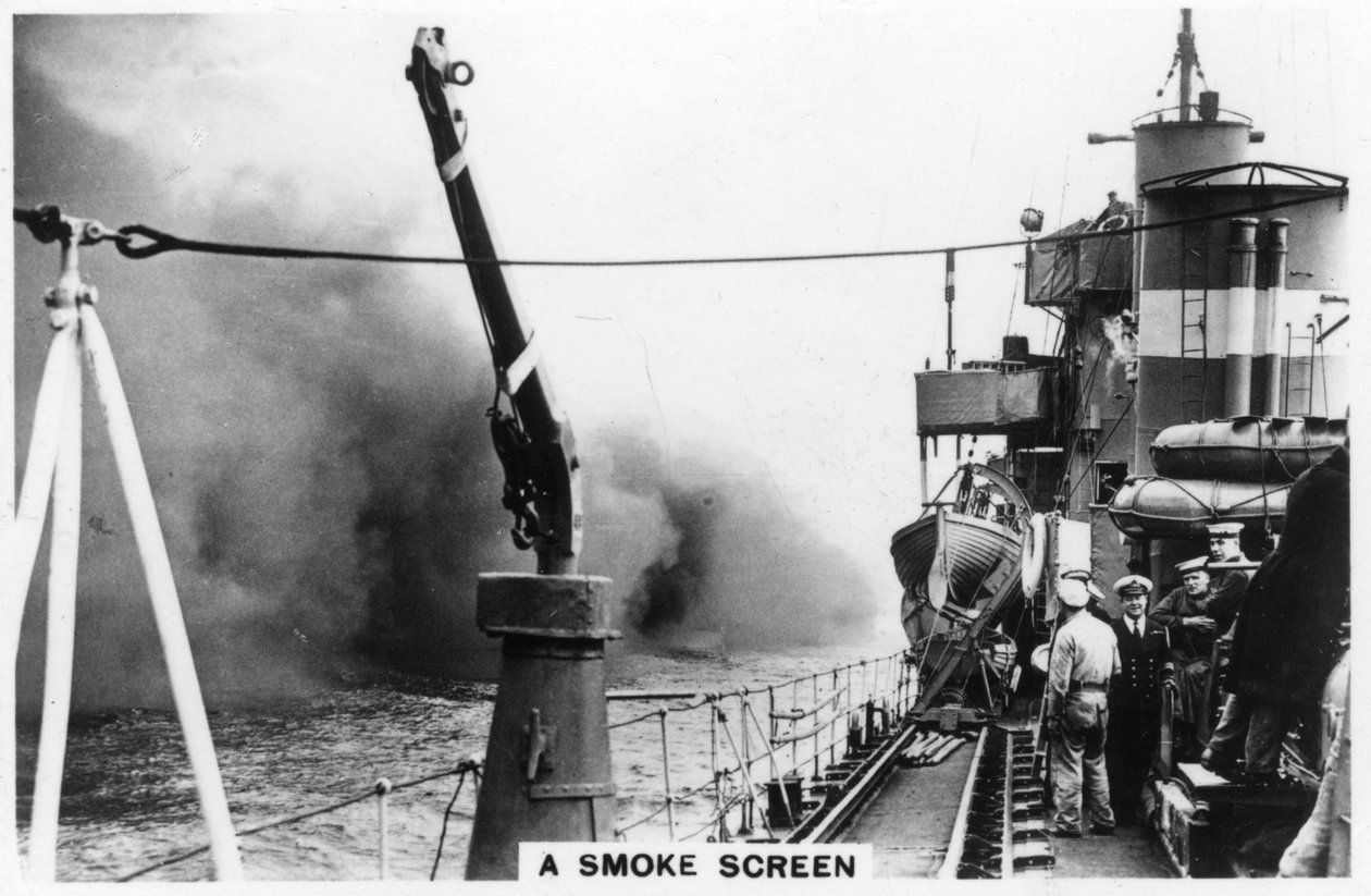 Bir destroyer tarafından yerleştirilen bir sis perdesi, 1937 by Unbekannt