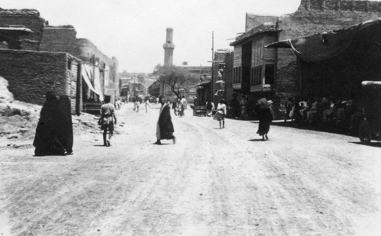 Bağdat'ta bir sokak, Mezopotamya, Birinci Dünya Savaşı, 1918 by Unbekannt