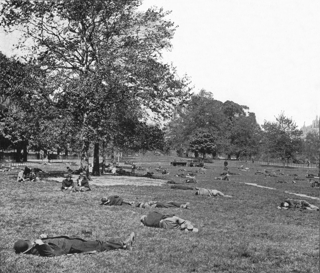 St Jamess Park'ta bir yaz öğleden sonra sahnesi, Londra, c1900 1901 by Unbekannt