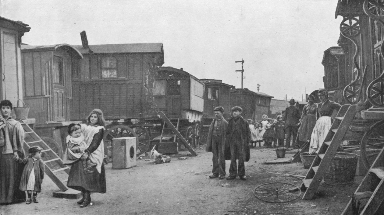 Bir yolcu kampı, Battersea, Londra, c1903 1903 by Unbekannt