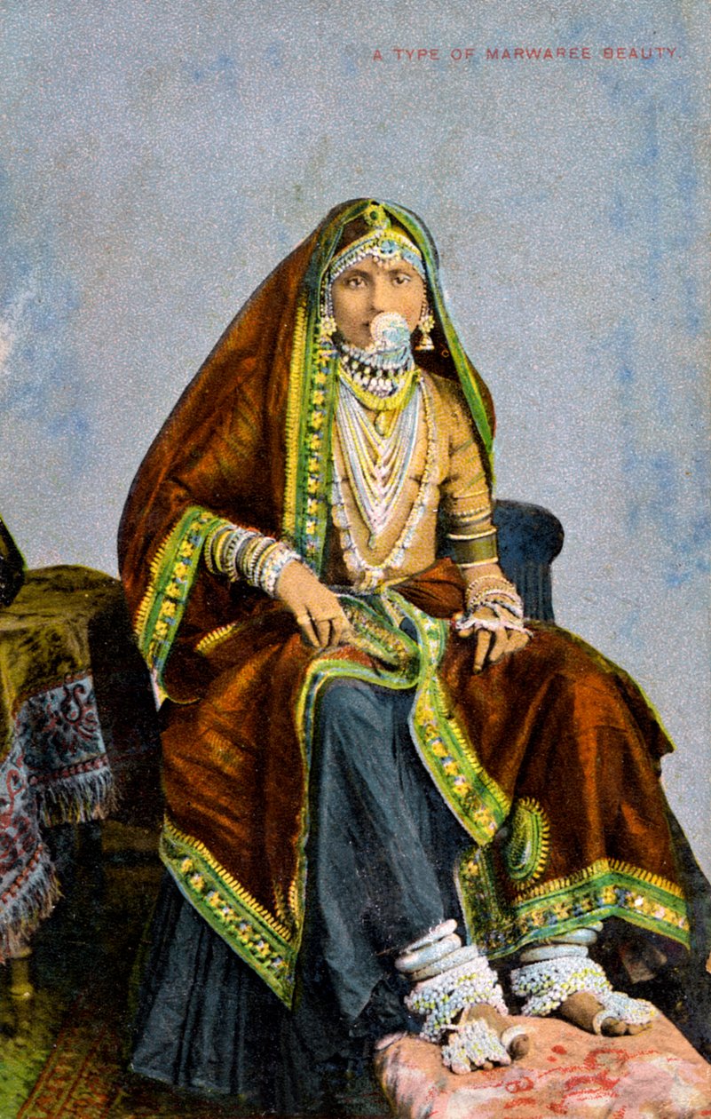 Bir tür Marwaree güzelliği, Hindistan, 20. yüzyılın başlarında by Unbekannt