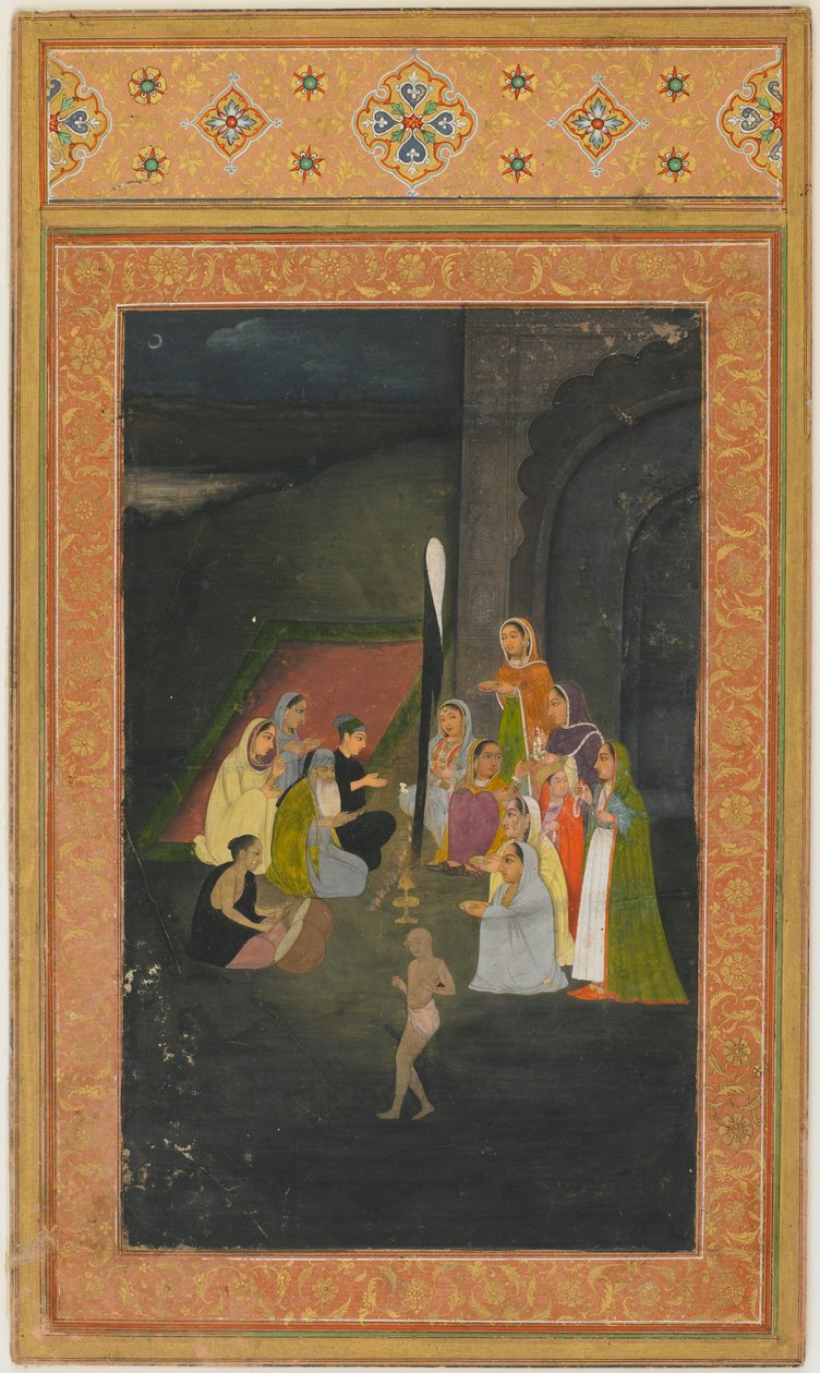 Bir mollaya gece ziyareti, 18. yüzyıl. by Unbekannt
