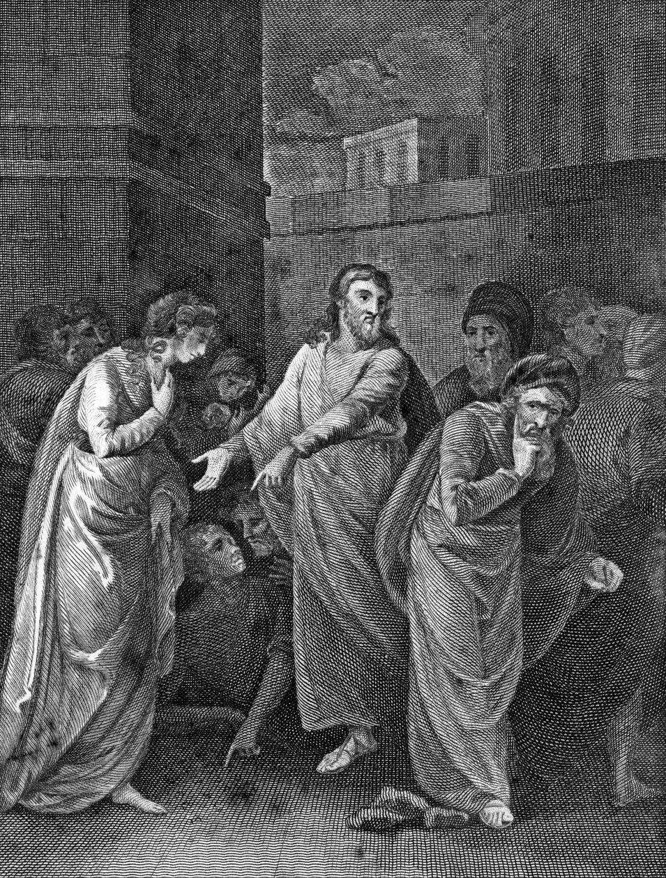 Zina ile suçlanan bir kadın, 1813 by Unbekannt