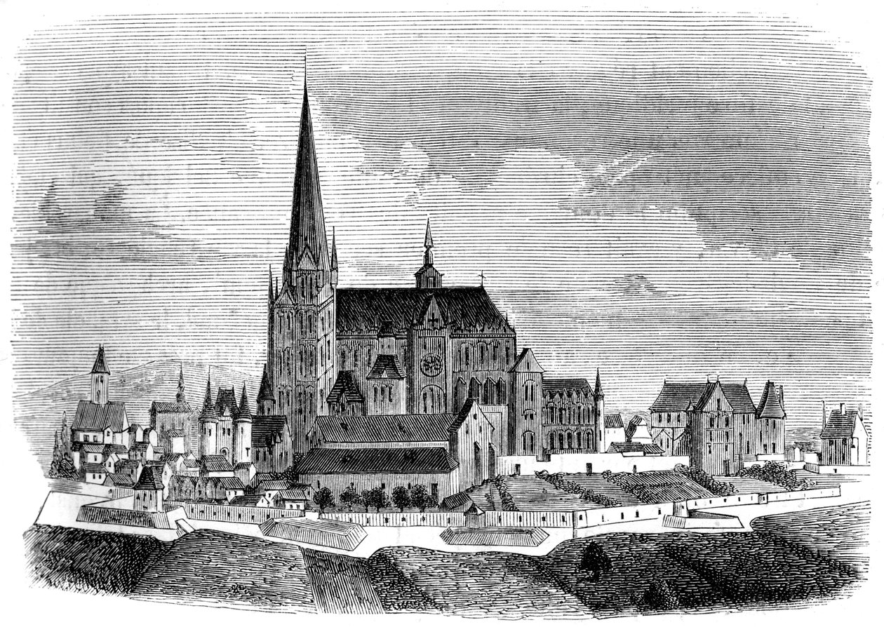 Saint-Denis Manastırı, 16. yüzyılın sonlarında 1849 by Unbekannt