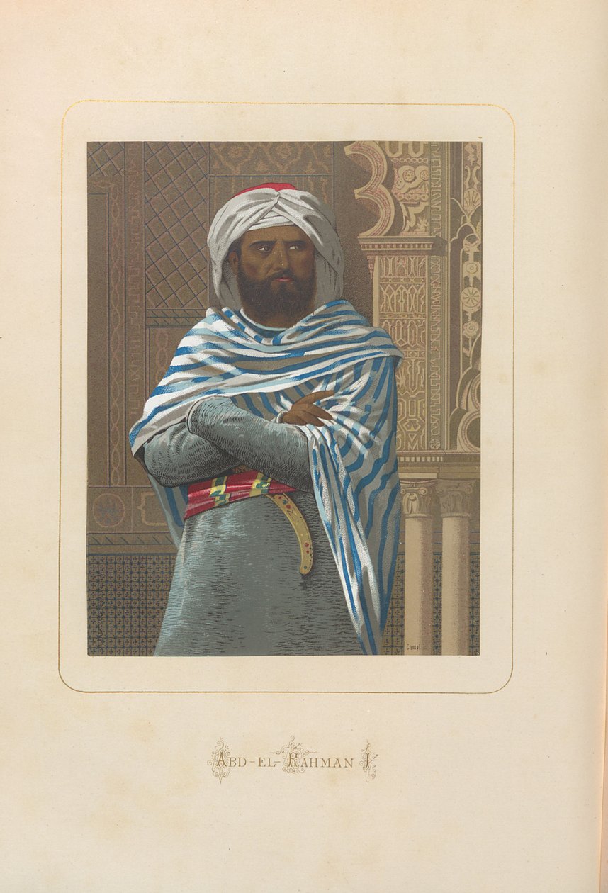 Abdurrahman I. Gönderen: Tüm zamanların ünlü erkek ve kadınları, Juan Landa, 1875-1877. by Unbekannt