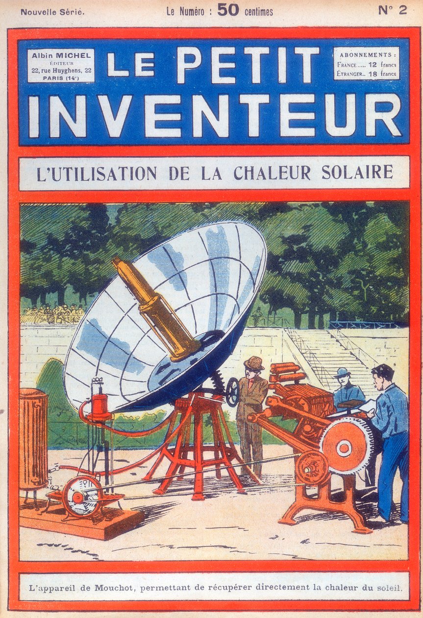 Abel Pifres güneş enerjili matbaa, c1894 [c1927] by Unbekannt