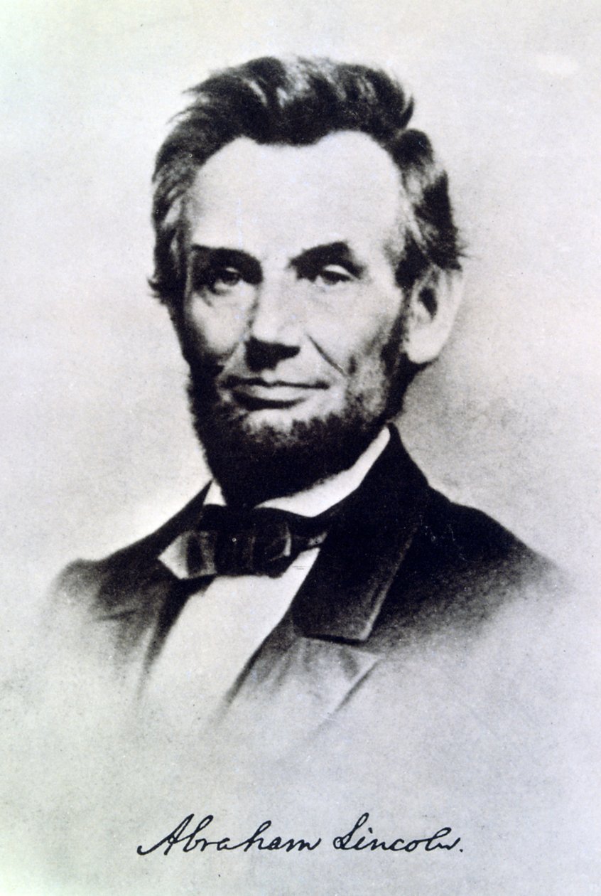 Abraham Lincoln, ABD Başkanı, c1865 by Unbekannt