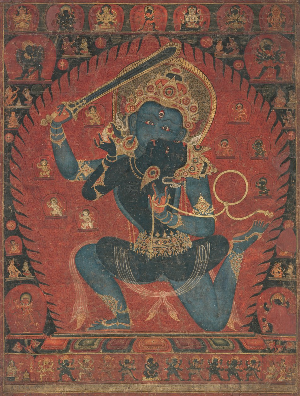Akela, Consort Vishwavajari ile, 1525-50. by Unbekannt