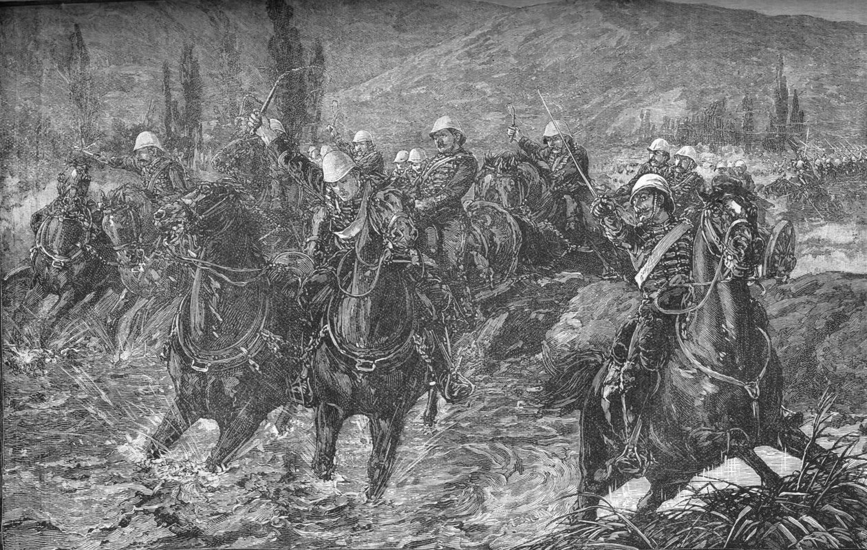 Action in the Chardeh Valley, 11 Aralık 1879, Silahları Kurtarmaya Çalışıyor, 1879, c1880 by Unbekannt
