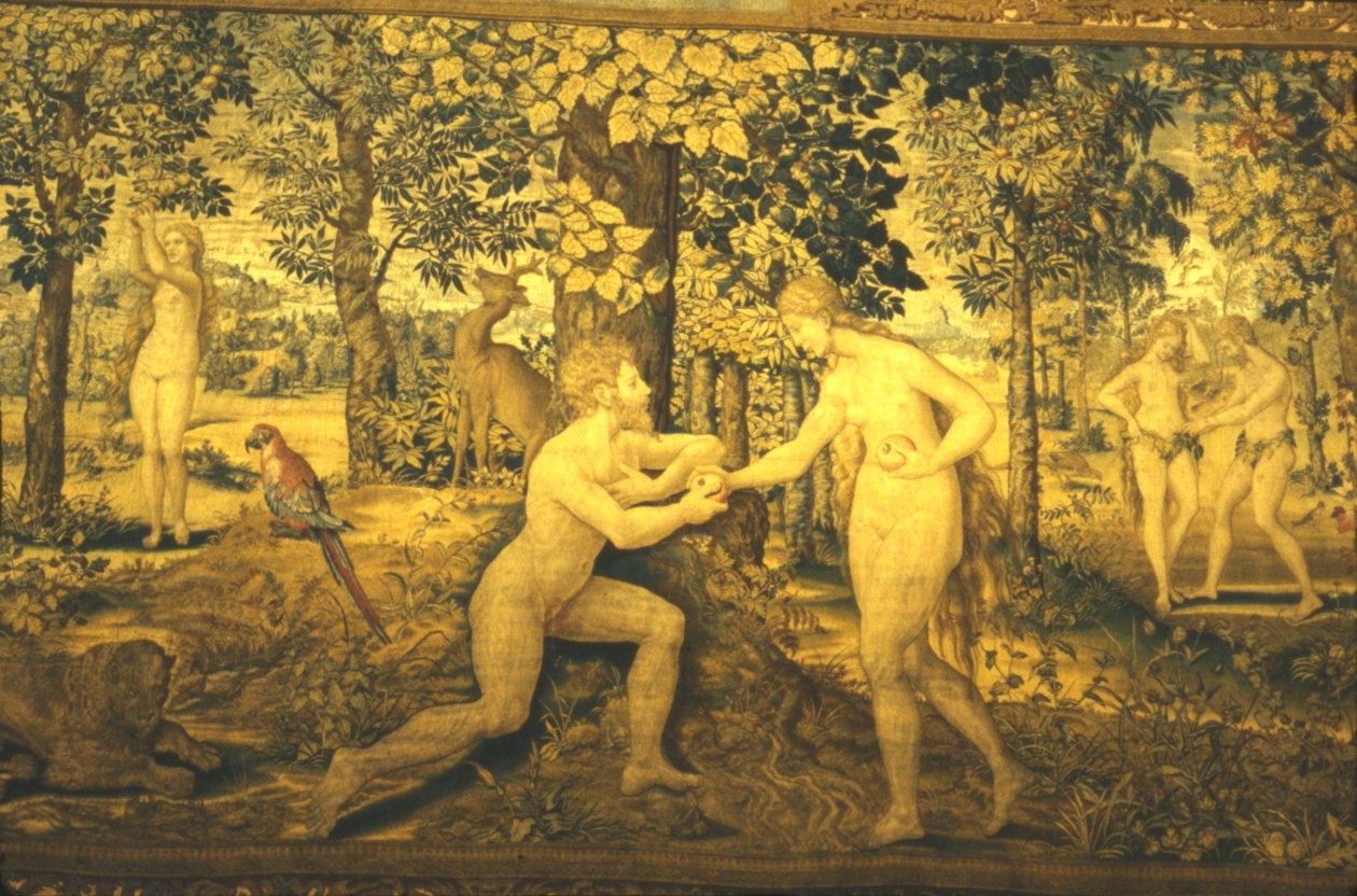 Adem ve Havva. Günaha, c16. yüzyıl, 20. yüzyıl by Unbekannt