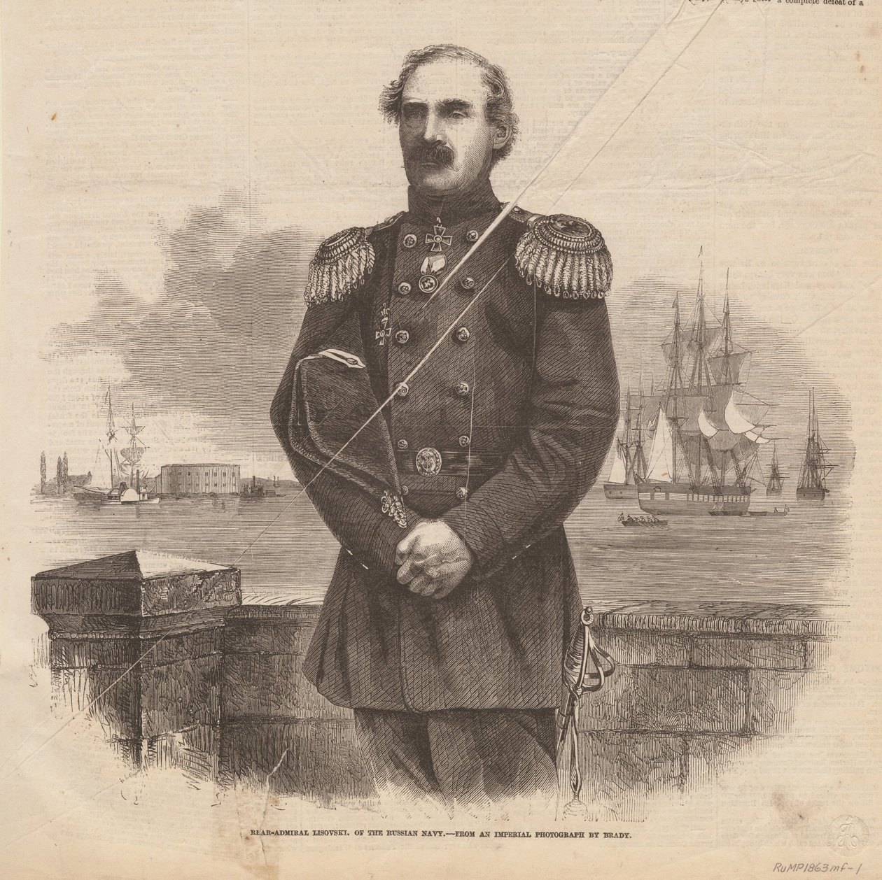 Amiral Stepan Stepanovich Lesovsky 1816-1866, 1863 by Unbekannt