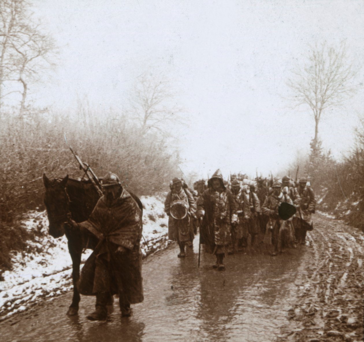 Karda ilerleme, Artois, kuzey Fransa, c1914-c1918 by Unbekannt