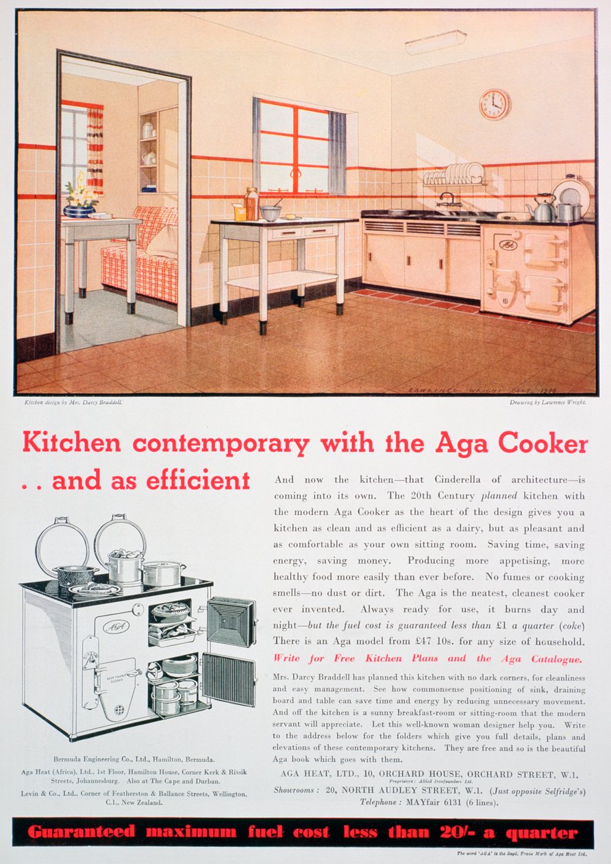 Aga ocakları için reklam, 1936 by Unbekannt