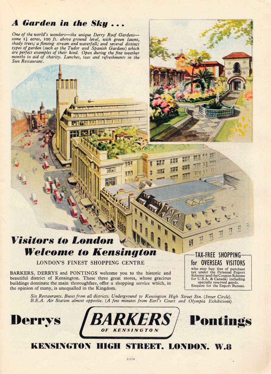 Barkers of Kensington reklamı, 1951 by Unbekannt