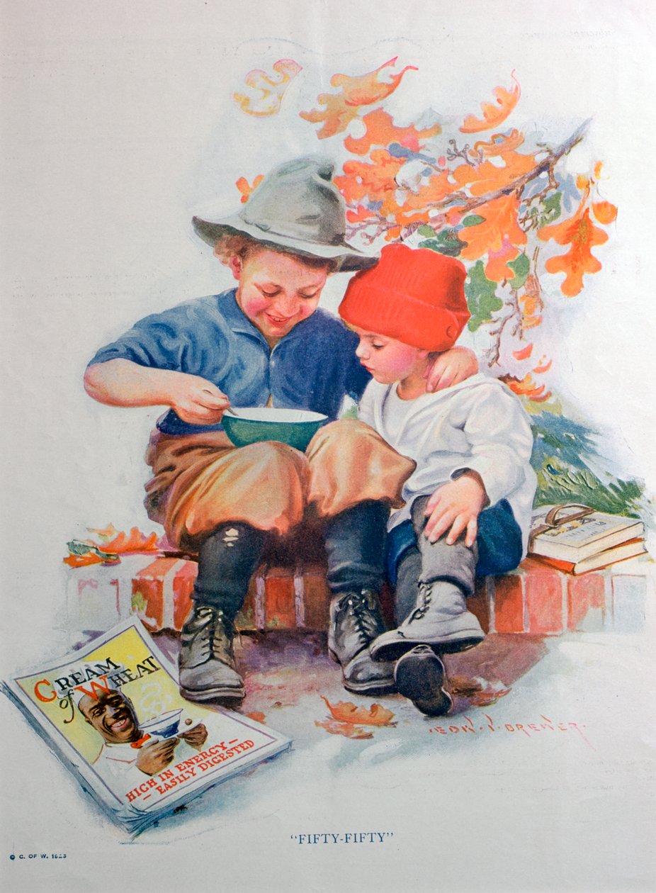 Buğday Kreması Reklamı, Amerikan sıcak kahvaltı gevreği, 1923 by Unbekannt