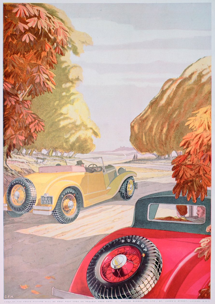 Dunlop lastikleri için reklam, 1934 by Unbekannt
