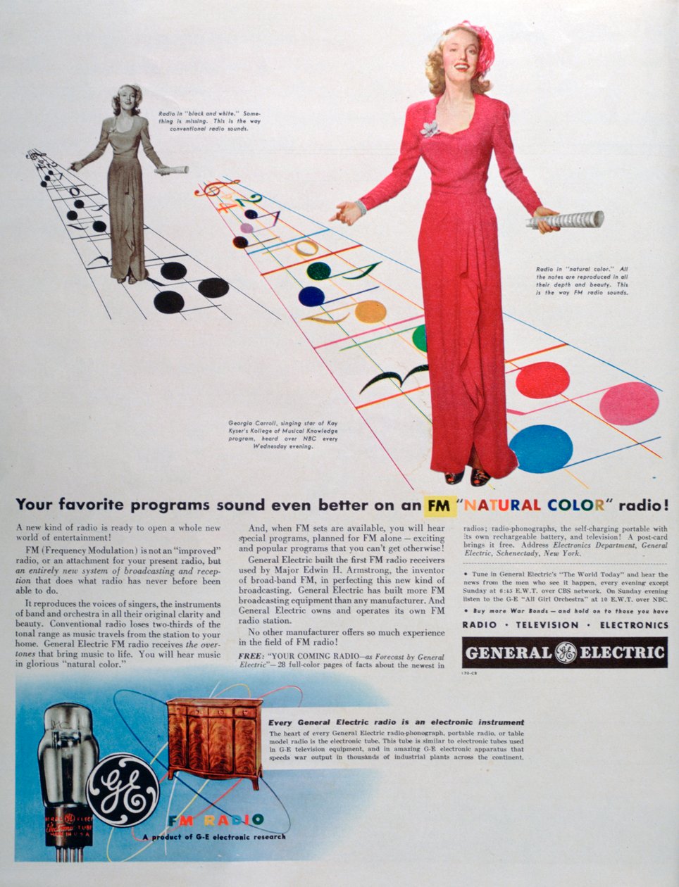 General Electric FM radyoları için reklam, 1944 by Unbekannt