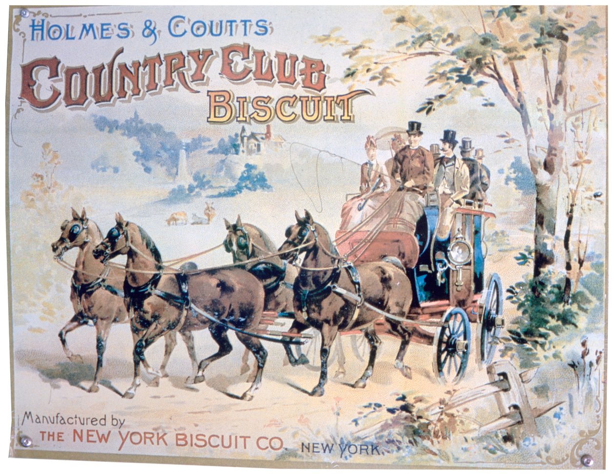 Holmes ve Coutts Country Club Bisküvileri için Reklam by Unbekannt