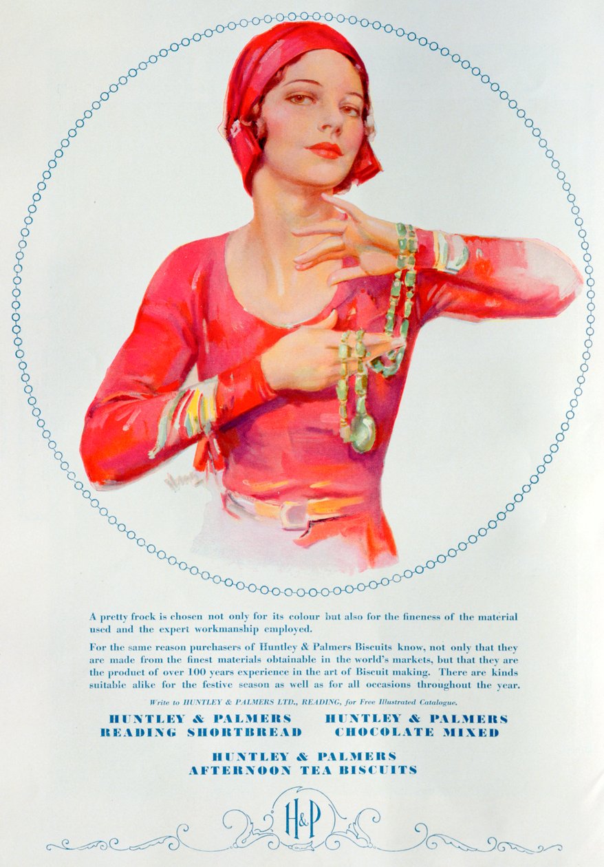 Huntley ve Palmers bisküvileri için reklam, 1930 by Unbekannt