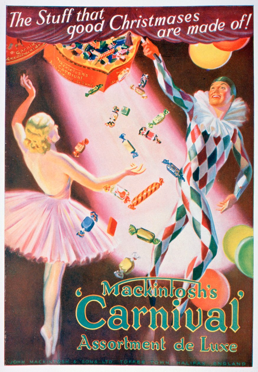 Mackintoshs Carnival şekerleme çeşitleri için reklam, 1935 by Unbekannt