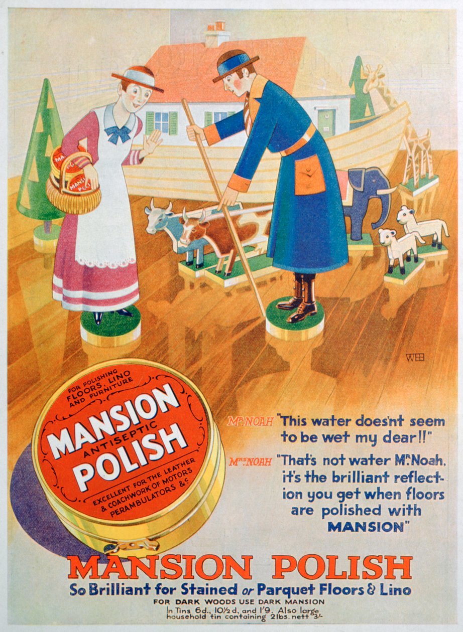 Mansion antiseptik zemin cilası için reklam, 1933 by Unbekannt
