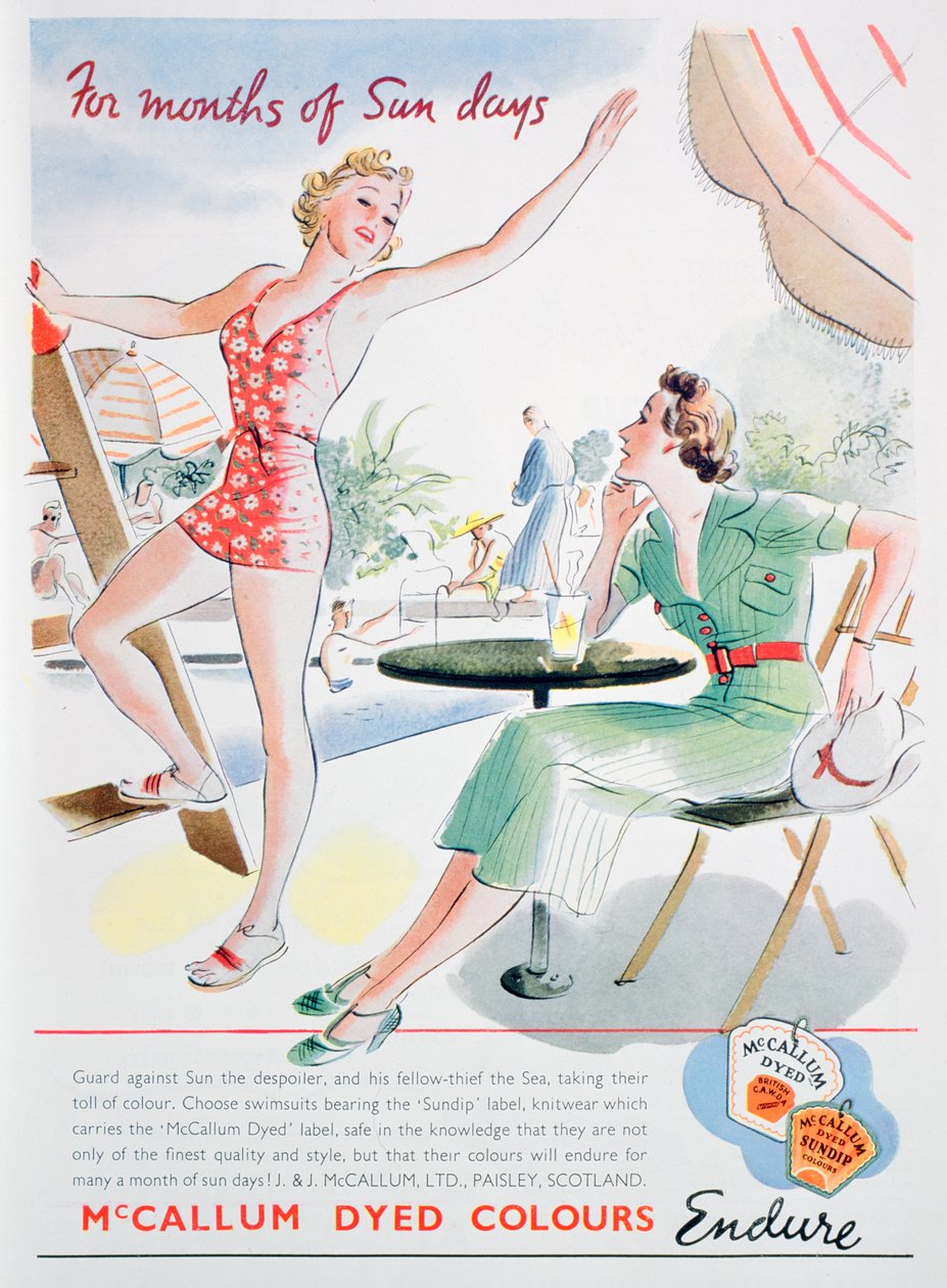 McCallum boyalı renkler için reklam, 1937 by Unbekannt