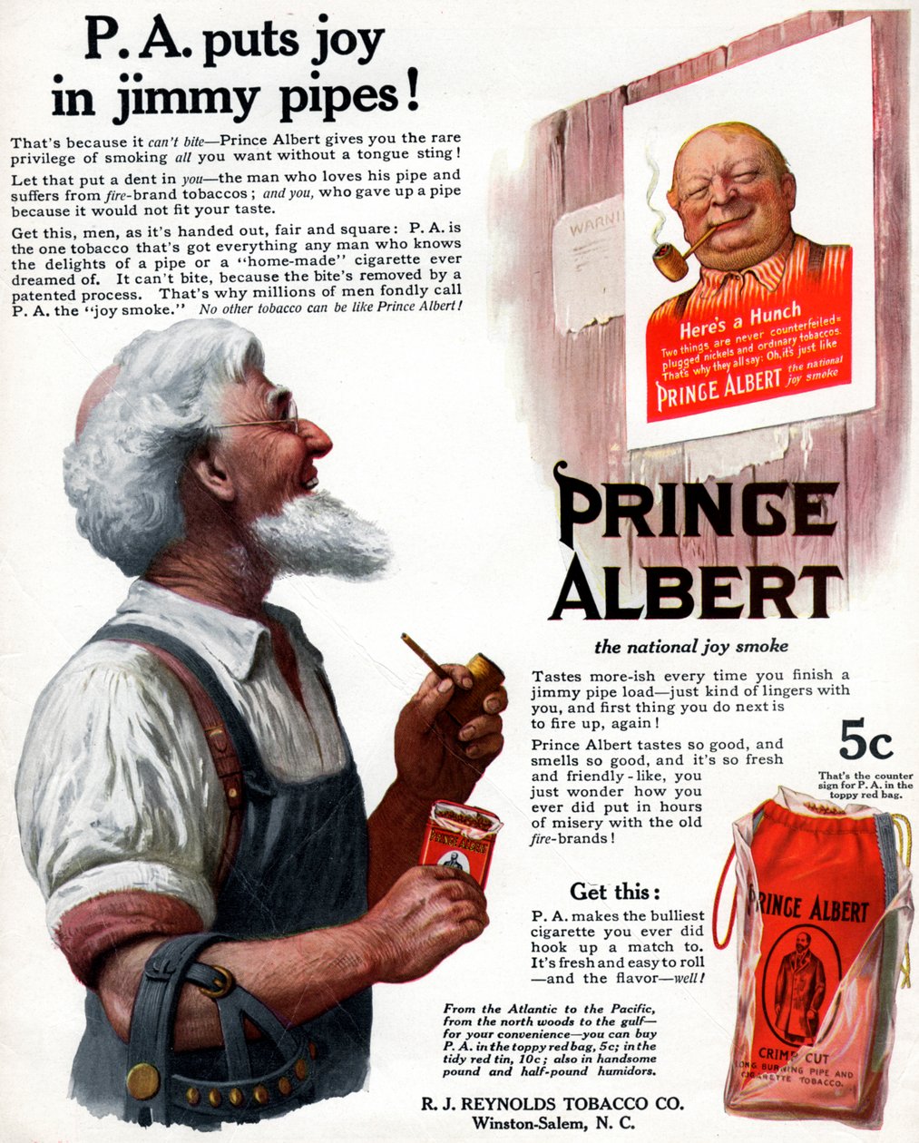 Prince Albert pipo tütünü reklamı, 1913 by Unbekannt