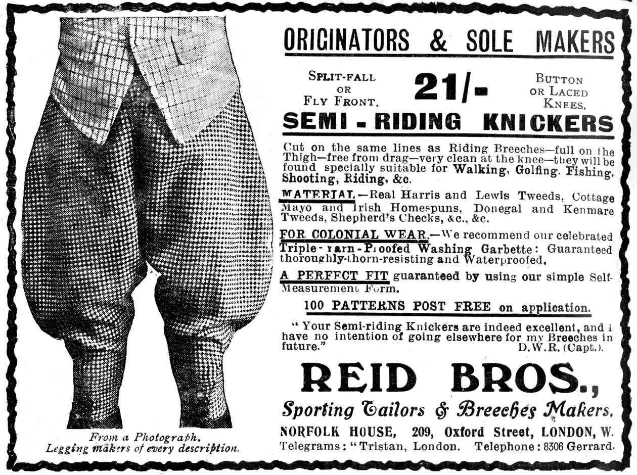Reid Bros, Spor Terzileri ve Pantolon Üreticileri için Reklam by Unbekannt