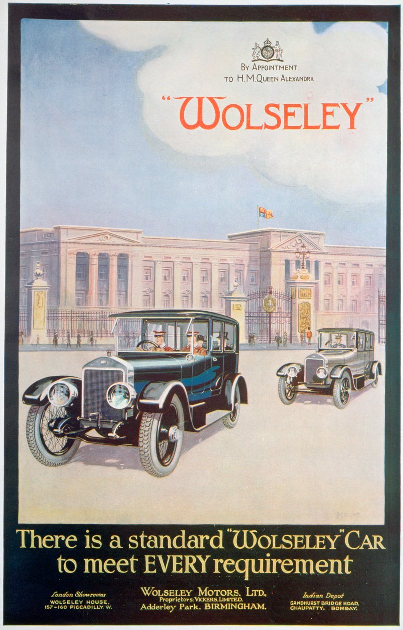 Wolseley motorlu arabalar için reklam, 1922 by Unbekannt