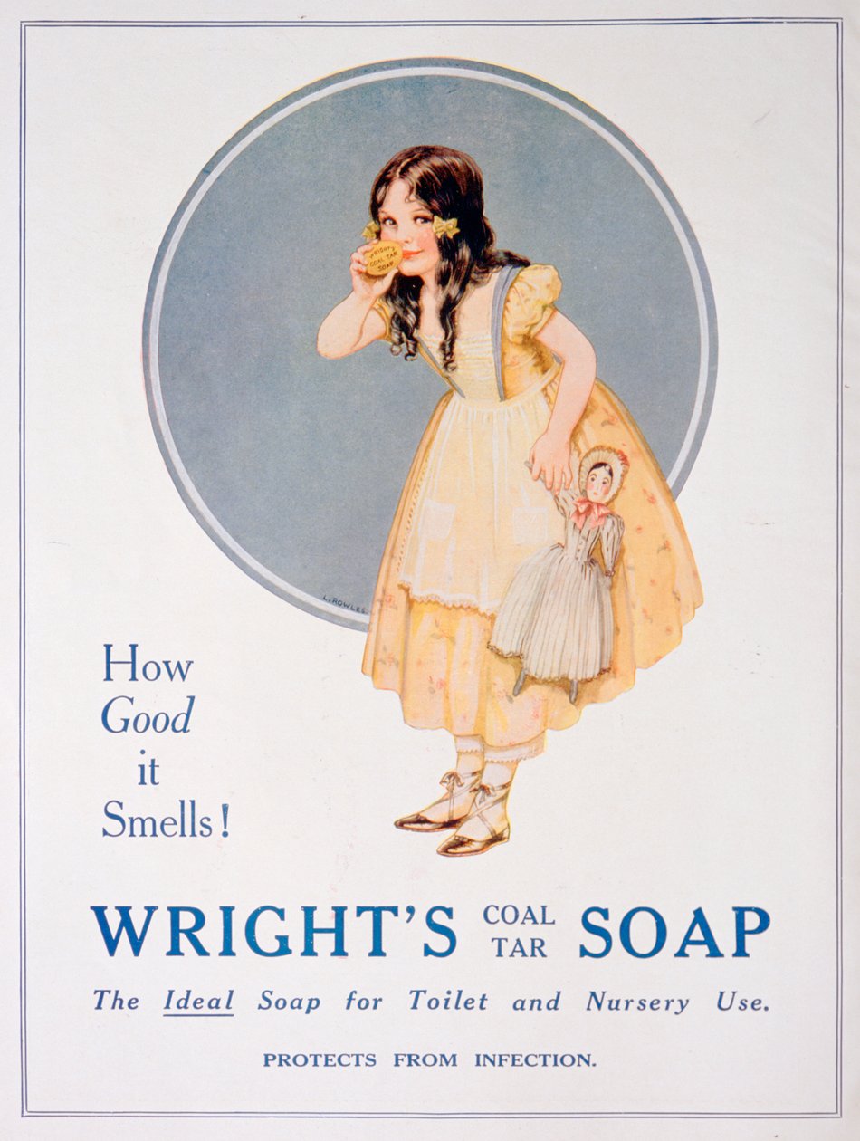 Wrights kömür katranı sabunu için reklam, 1923 by Unbekannt