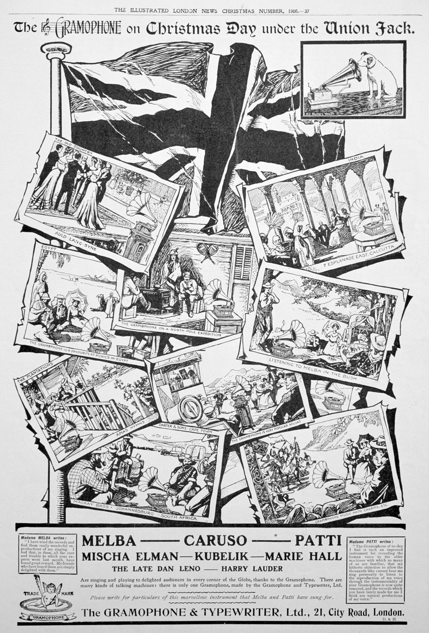 Gramofon ve Daktilo Şirketi Reklamı, 1906 by Unbekannt