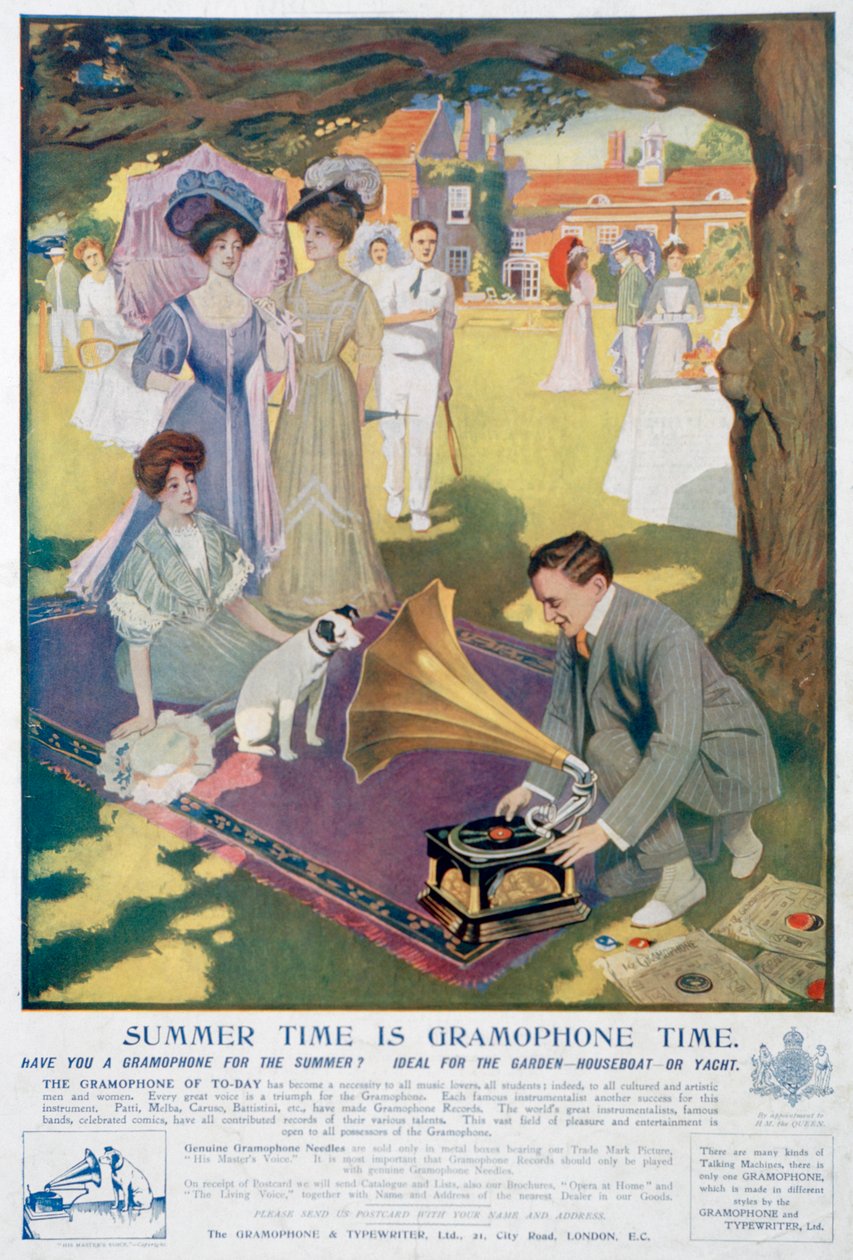 Gramofon ve Daktilo Şirketi Reklamı, 1907 by Unbekannt