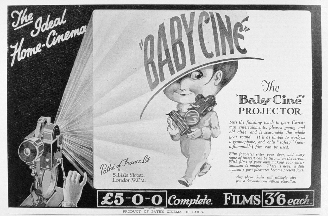 Pathe Babycine film projektörü için reklam, 1926 by Unbekannt