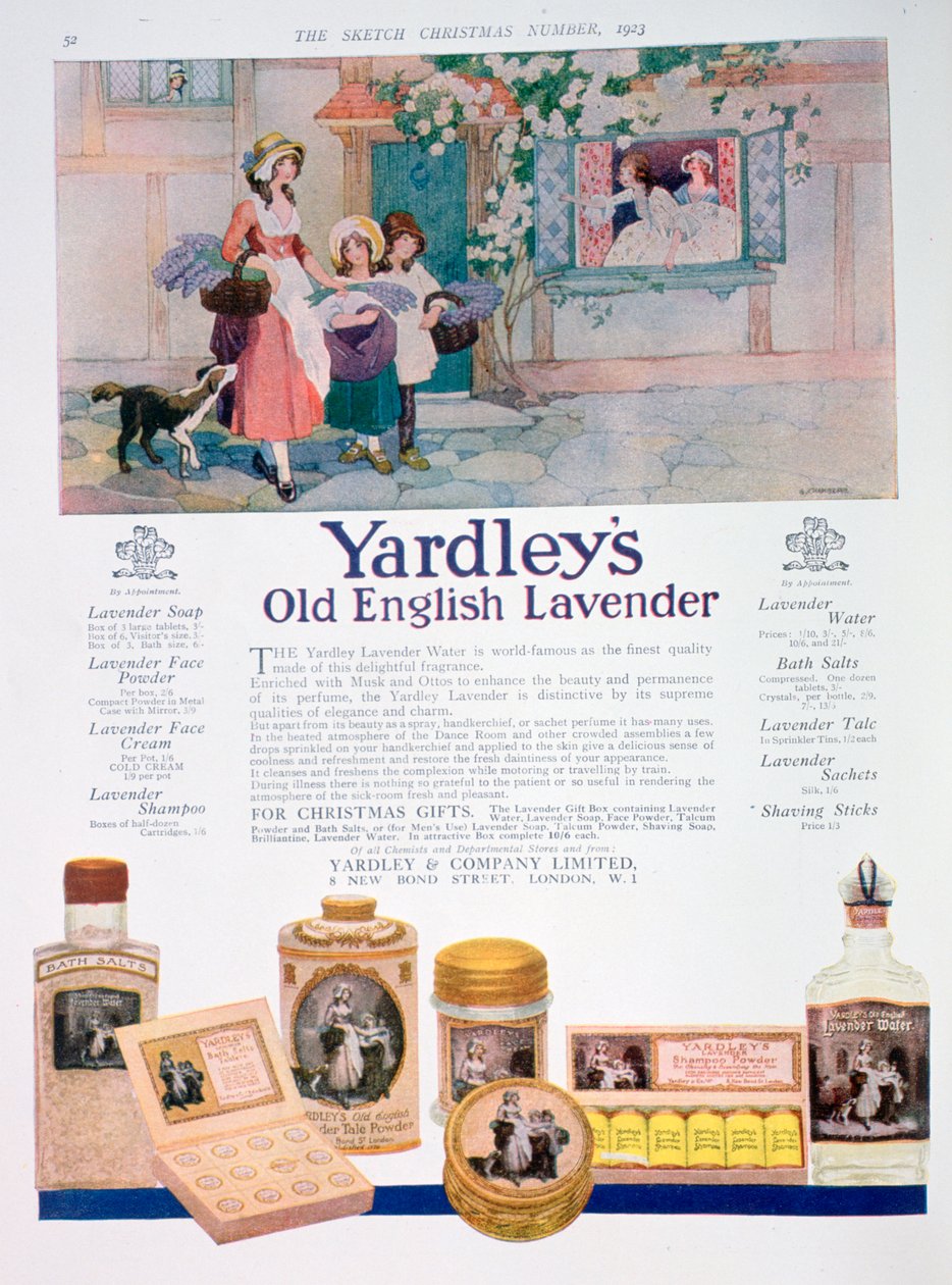 Yardleys Old English Lavender serisi için reklam, 1923 by Unbekannt