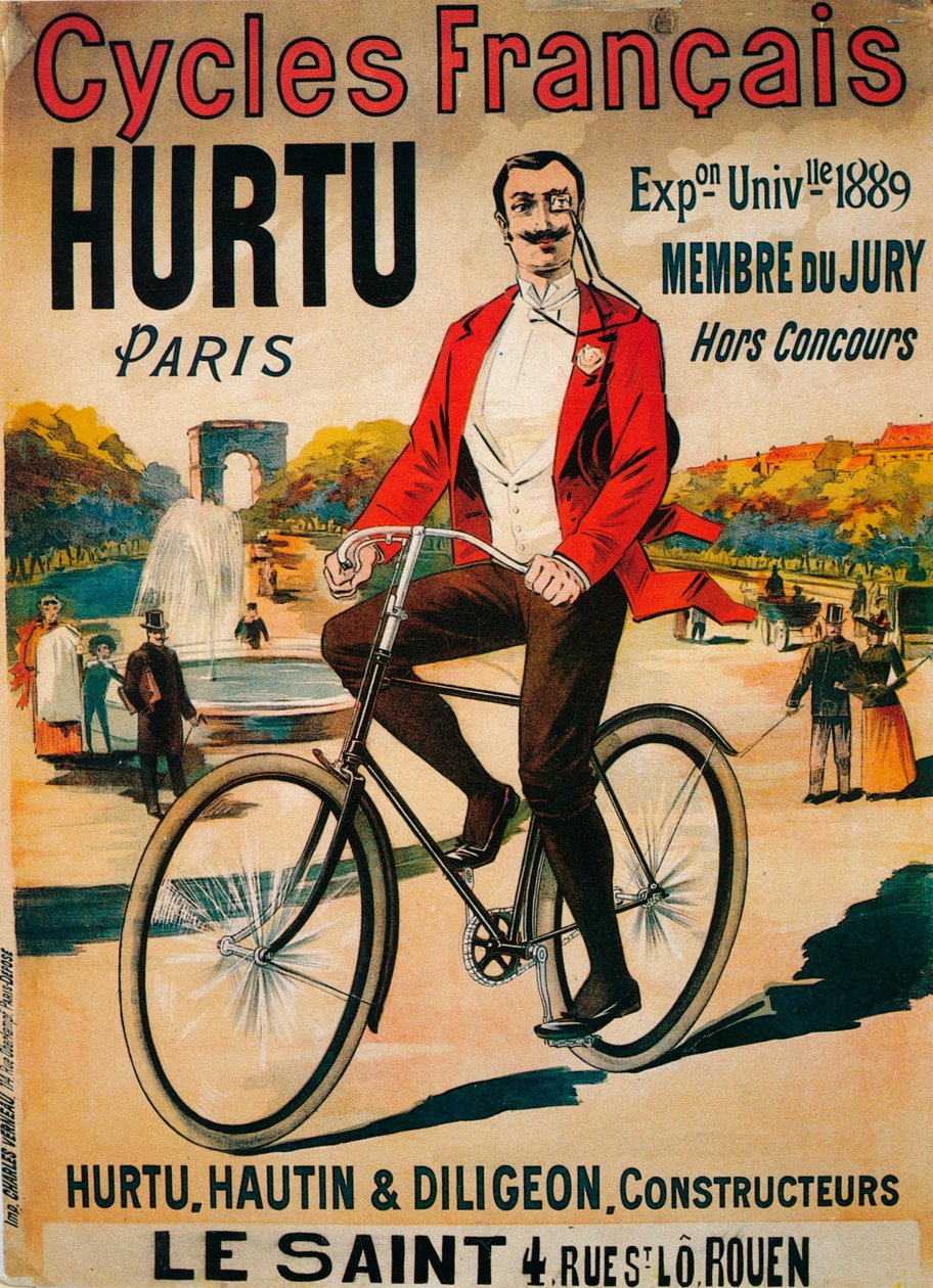 Hurtu bisikletleri için reklam, c1900 by Unbekannt