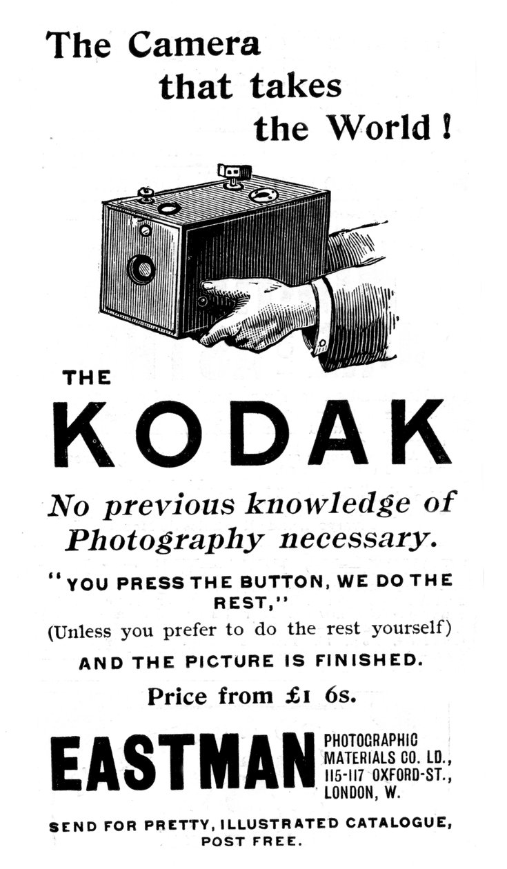 Kodak fotoğraf makineleri için reklam, 1893 by Unbekannt