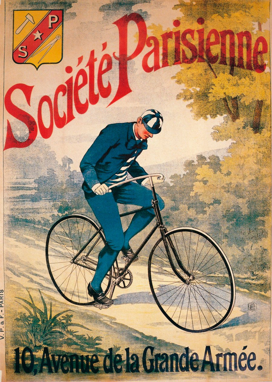 Societe Parisienne bisikletleri için reklam, c1895 by Unbekannt