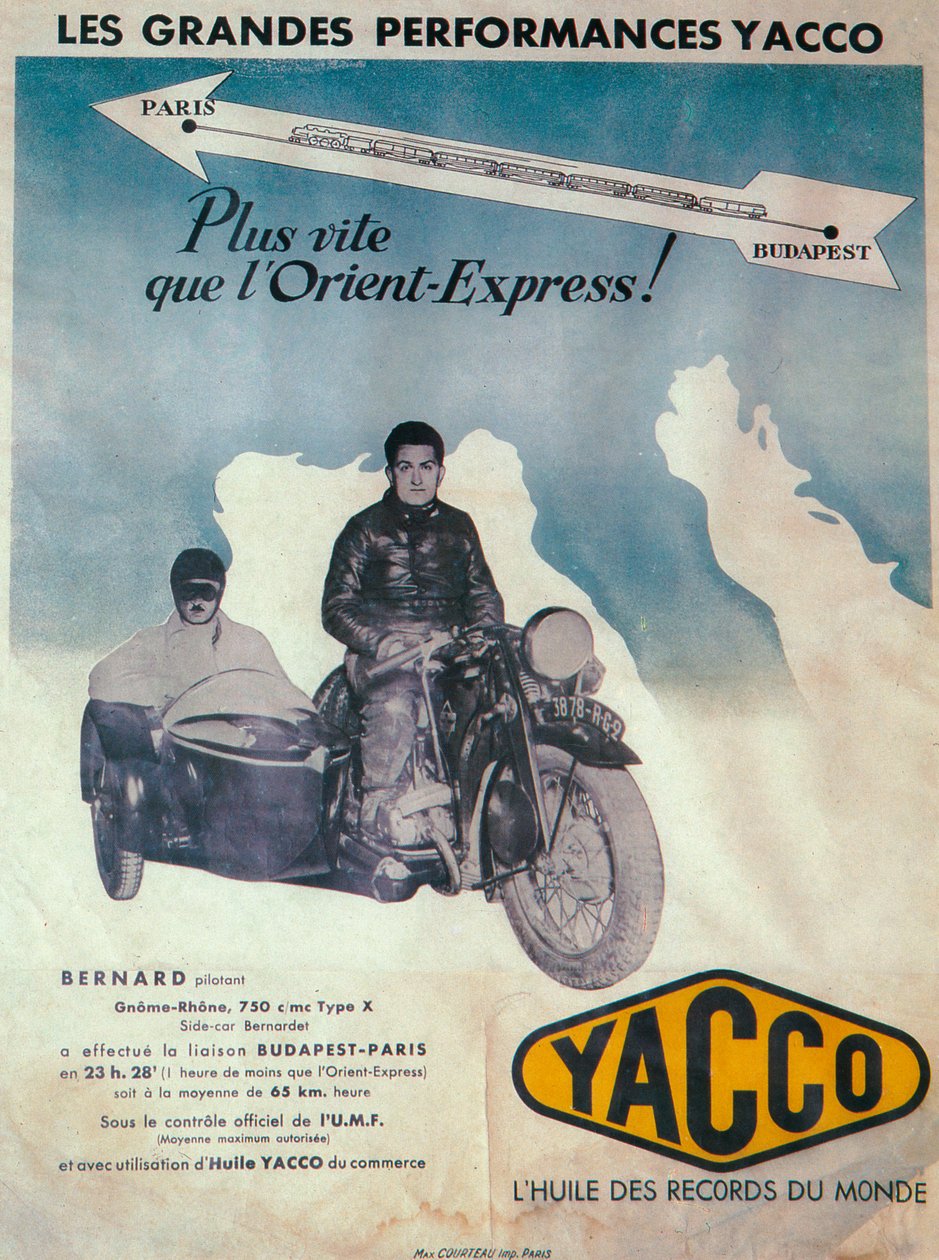 Yacco motor yağı reklamı, 1936 by Unbekannt
