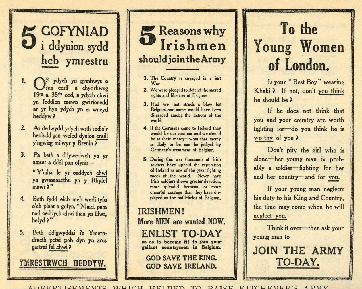 Kitcheners Ordusunu Yükseltmeye Yardımcı Olan Reklamlar, 1914-1918, 1919. by Unbekannt